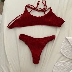 a zaful red bikini